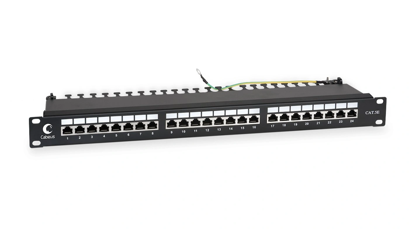 Cabeus PL-24-Cat.5e-SH-Dual IDC Патч панель 19
