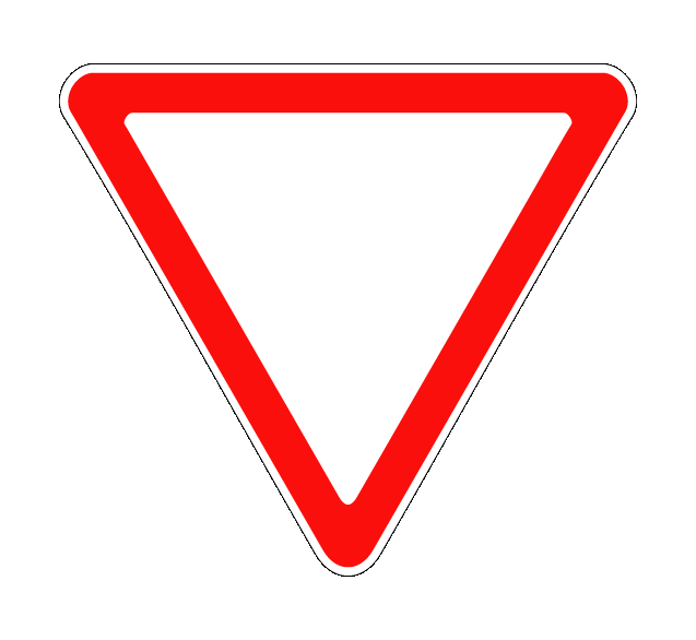 Знак дорожный 2.4 «Уступить дорогу»